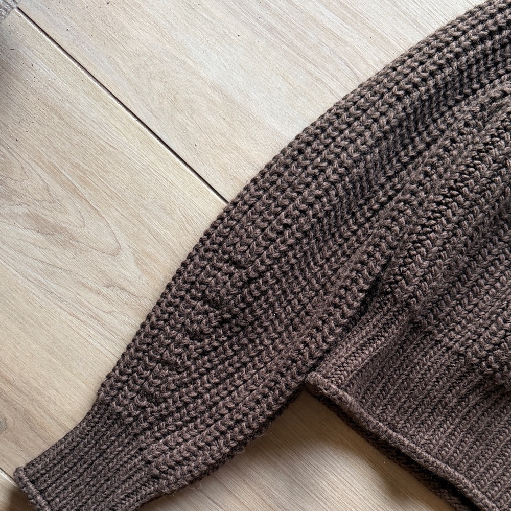Cozy Chocolate Knit Turtleneck Sweater - Picture 5 of 8